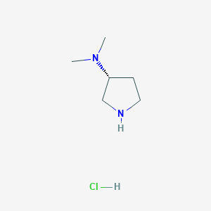 molecular formula C6H15ClN2 B2759690 (R)-N,N-Dimethylpyrrolidin-3-amine hydrochloride CAS No. 1246383-56-1