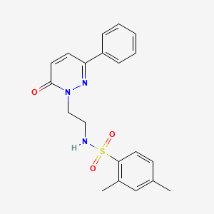 2,4-dimethyl-N-(2-(6-oxo-3-phenylpyridazin-1(6H)-yl)ethyl)benzenesulfonamide