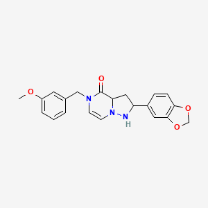 2-(2H-1,3-benzodioxol-5-yl)-5-[(3-methoxyphenyl)methyl]-4H,5H-pyrazolo[1,5-a]pyrazin-4-one