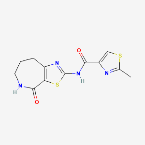 2-methyl-N-(4-oxo-5,6,7,8-tetrahydro-4H-thiazolo[5,4-c]azepin-2-yl)thiazole-4-carboxamide