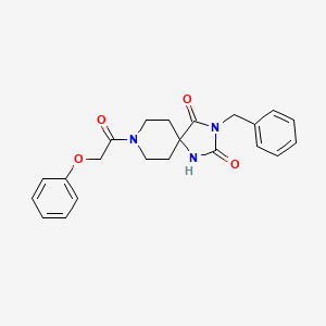 3-Benzyl-8-(2-phenoxyacetyl)-1,3,8-triazaspiro[4.5]decane-2,4-dione