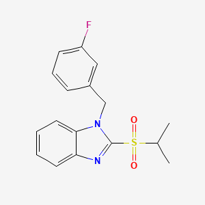 1-(3-fluorobenzyl)-2-(isopropylsulfonyl)-1H-benzo[d]imidazole
