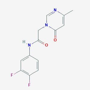 N-(3,4-difluorophenyl)-2-(4-methyl-6-oxopyrimidin-1(6H)-yl)acetamide