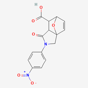 2-(4-Nitrophenyl)-1-oxo-1,2,3,6,7,7a-hexahydro-3a,6-epoxyisoindole-7-carboxylic acid