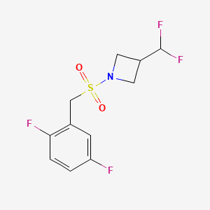 1-((2,5-Difluorobenzyl)sulfonyl)-3-(difluoromethyl)azetidine