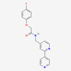 molecular formula C19H16FN3O2 B2759752 N-([2,4'-bipyridin]-4-ylmethyl)-2-(4-fluorophenoxy)acetamide CAS No. 2034321-59-8