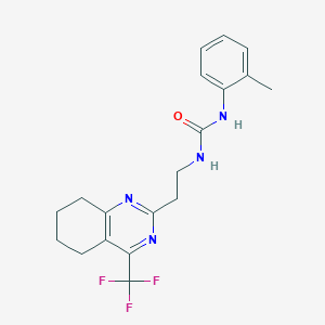 1-(o-Tolyl)-3-(2-(4-(trifluoromethyl)-5,6,7,8-tetrahydroquinazolin-2-yl)ethyl)urea