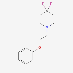 molecular formula C13H17F2NO B2759766 4,4-Difluoro-1-(2-phenoxyethyl)piperidine CAS No. 2327190-65-6