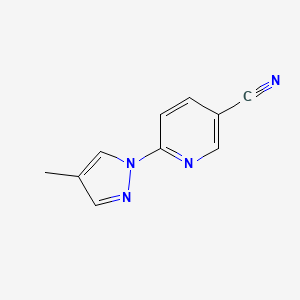 6-(4-Methylpyrazol-1-yl)pyridine-3-carbonitrile