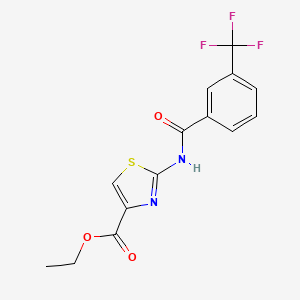 Ethyl 2-(3-(trifluoromethyl)benzamido)thiazole-4-carboxylate