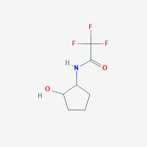 molecular formula C7H10F3NO2 B2759790 2,2,2-trifluoro-N-(2-hydroxycyclopentyl)acetamide CAS No. 1864724-99-1