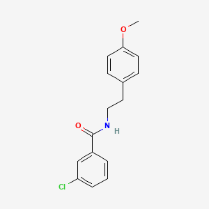 molecular formula C16H16ClNO2 B2759803 3-chloro-N-[2-(4-methoxyphenyl)ethyl]benzamide CAS No. 349139-51-1