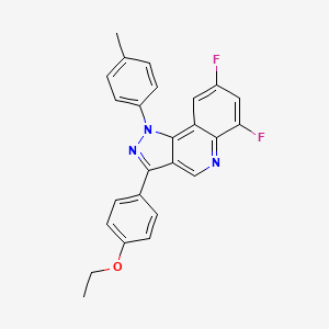 molecular formula C25H19F2N3O B2759821 3-(4-ethoxyphenyl)-6,8-difluoro-1-(4-methylphenyl)-1H-pyrazolo[4,3-c]quinoline CAS No. 901030-92-0