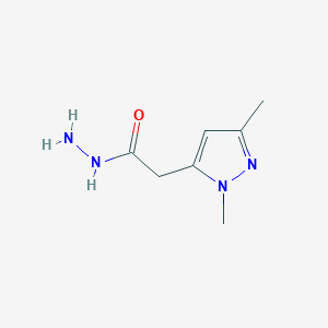 molecular formula C7H12N4O B2759835 (2,5-Dimethyl-2H-pyrazol-3-yl)-acetic acid hydrazide CAS No. 934172-66-4