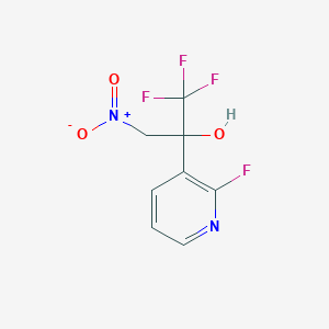 1,1,1-Trifluoro-2-(2-fluoropyridin-3-yl)-3-nitropropan-2-ol