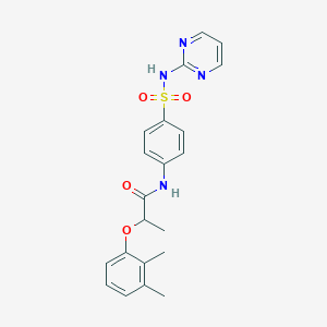 2-(2,3-dimethylphenoxy)-N-[4-(pyrimidin-2-ylsulfamoyl)phenyl]propanamide