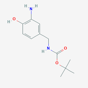 Tert-butyl N-[(3-amino-4-hydroxyphenyl)methyl]carbamate