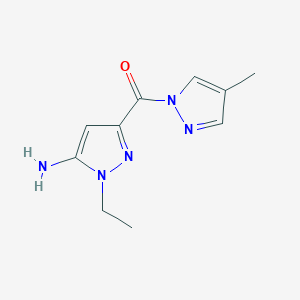 1-ethyl-3-[(4-methyl-1H-pyrazol-1-yl)carbonyl]-1H-pyrazol-5-amine