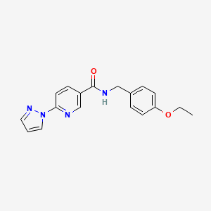N-(4-ethoxybenzyl)-6-(1H-pyrazol-1-yl)nicotinamide