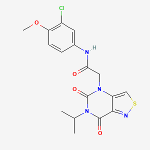 N-(3-chloro-4-methoxyphenyl)-2-(6-isopropyl-5,7-dioxo-6,7-dihydroisothiazolo[4,3-d]pyrimidin-4(5H)-yl)acetamide