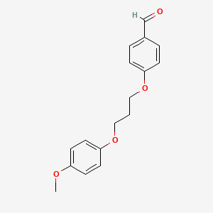 molecular formula C17H18O4 B2759919 4-[3-(4-Methoxyphenoxy)propoxy]benzaldehyde CAS No. 177904-41-5