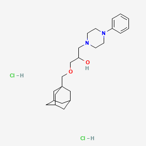 1-[(Adamantan-1-yl)methoxy]-3-(4-phenylpiperazin-1-yl)propan-2-ol dihydrochloride