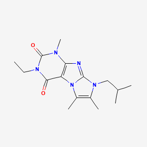 3-ethyl-8-isobutyl-1,6,7-trimethyl-1H-imidazo[2,1-f]purine-2,4(3H,8H)-dione