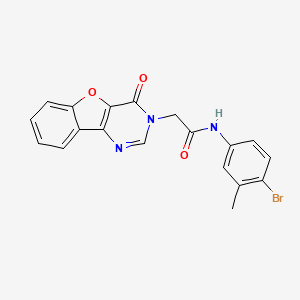 N-(4-bromo-3-methylphenyl)-2-(4-oxo-[1]benzofuro[3,2-d]pyrimidin-3-yl)acetamide