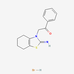2-[2-imino-4,5,6,7-tetrahydro-1,3-benzothiazol-3(2H)-yl]-1-phenyl-1-ethanone hydrobromide
