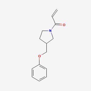 1-[3-(Phenoxymethyl)pyrrolidin-1-yl]prop-2-en-1-one