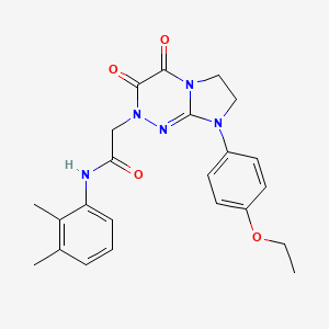 molecular formula C23H25N5O4 B2759958 N-(2,3-dimethylphenyl)-2-(8-(4-ethoxyphenyl)-3,4-dioxo-3,4,7,8-tetrahydroimidazo[2,1-c][1,2,4]triazin-2(6H)-yl)acetamide CAS No. 941936-13-6