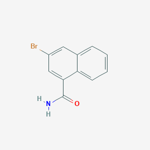 molecular formula C11H8BrNO B2759960 3-Bromonaphthalene-1-carboxamide CAS No. 1221565-61-2