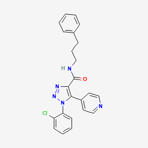 1-(2-chlorophenyl)-N-(3-phenylpropyl)-5-(pyridin-4-yl)-1H-1,2,3-triazole-4-carboxamide