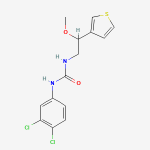 1-(3,4-Dichlorophenyl)-3-(2-methoxy-2-(thiophen-3-yl)ethyl)urea