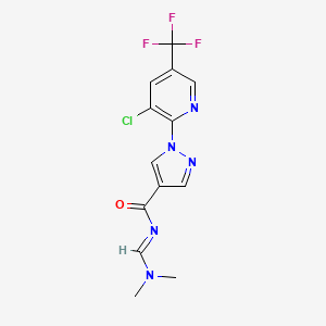 1-(3-Chloro-5-(trifluoromethyl)-2-pyridinyl)-N-((dimethylamino)methylene)-1H-pyrazole-4-carboxamide