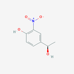 molecular formula C8H9NO4 B2760003 4-[(1R)-1-Hydroxyethyl]-2-nitrophenol CAS No. 1932416-35-7