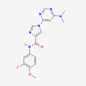 1-[6-(dimethylamino)-4-pyrimidinyl]-N~4~-(3-fluoro-4-methoxyphenyl)-1H-imidazole-4-carboxamide