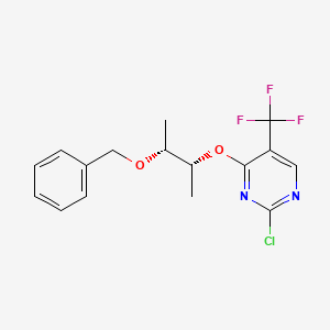 4-[(1R,2R)-2-benzyloxy-1-methyl-propoxy]-2-chloro-5-(trifluoromethyl)pyrimidine