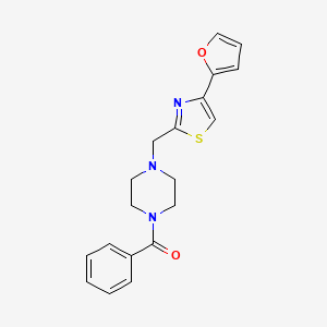 (4-((4-(Furan-2-yl)thiazol-2-yl)methyl)piperazin-1-yl)(phenyl)methanone