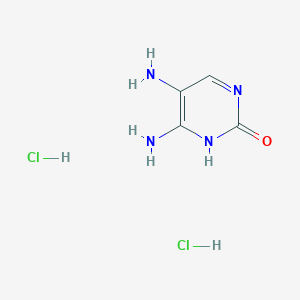 molecular formula C4H8Cl2N4O B2760048 4,5-Diaminopyrimidin-2(1H)-one dihydrochloride CAS No. 2225142-23-2