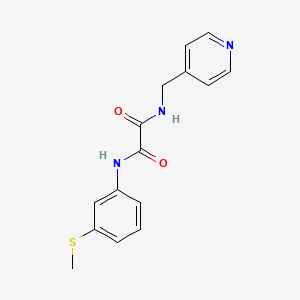 molecular formula C15H15N3O2S B2760058 N~1~-[3-(methylsulfanyl)phenyl]-N~2~-(4-pyridinylmethyl)ethanediamide CAS No. 685118-81-4