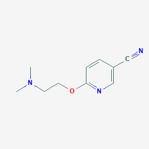 molecular formula C10H13N3O B2760063 6-[2-(Dimethylamino)ethoxy]pyridine-3-carbonitrile CAS No. 261715-35-9