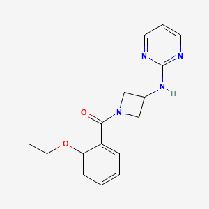 molecular formula C16H18N4O2 B2760067 N-[1-(2-ethoxybenzoyl)azetidin-3-yl]pyrimidin-2-amine CAS No. 2034420-17-0