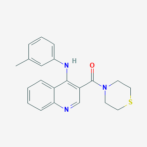 Thiomorpholino(4-(m-tolylamino)quinolin-3-yl)methanone