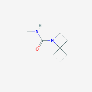 molecular formula C8H14N2O B2760073 N-Methyl-1-azaspiro[3.3]heptane-1-carboxamide CAS No. 1423611-62-4