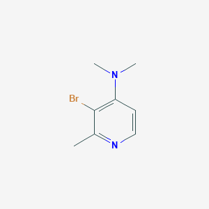 molecular formula C8H11BrN2 B2760074 4-Pyridinamine, 3-bromo-N,N,2-trimethyl- CAS No. 374589-94-3