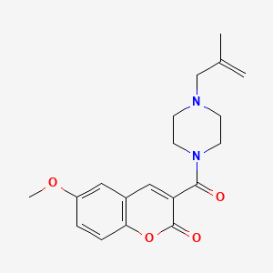 6-methoxy-3-(4-(2-methylallyl)piperazine-1-carbonyl)-2H-chromen-2-one