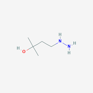 molecular formula C5H14N2O B2760096 4-hydrazinyl-2-methylbutan-2-ol CAS No. 432509-15-4