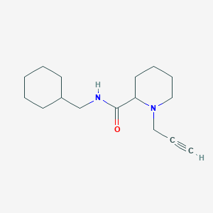 molecular formula C16H26N2O B2760098 N-(cyclohexylmethyl)-1-(prop-2-yn-1-yl)piperidine-2-carboxamide CAS No. 1214149-06-0