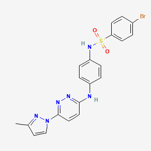 4-bromo-N-(4-((6-(3-methyl-1H-pyrazol-1-yl)pyridazin-3-yl)amino)phenyl)benzenesulfonamide